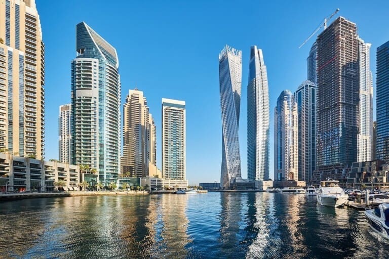 dubai marina skyline in united arab emirates 2024 10 18 05 49 09 utc