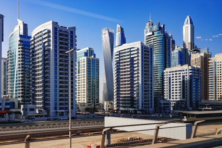 urban road cityscape of dubai at daytime 2025 02 25 18 45 02 utc